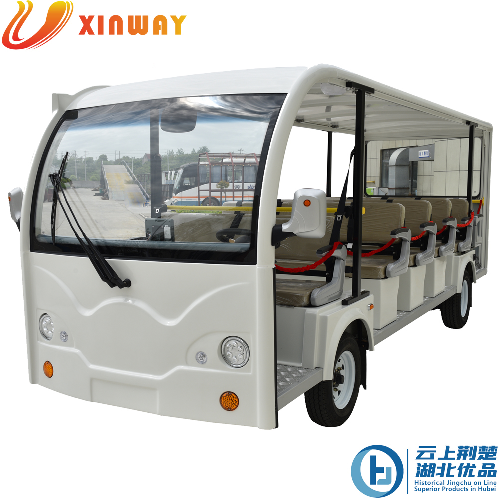 Eco Friendly Seats Bus Luxury Electric Sightseeing Shuttle Bus For School, High Quality Shuttle Bus For Sale Electric