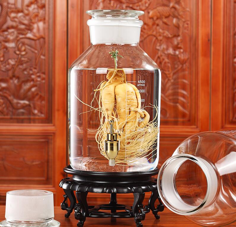 2.5-50L top grade wine bottle with a thick sealing tank with a tap