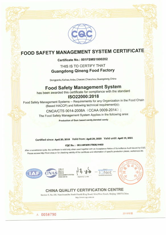 Guangdong Qineng Food Factory – Product photos 2