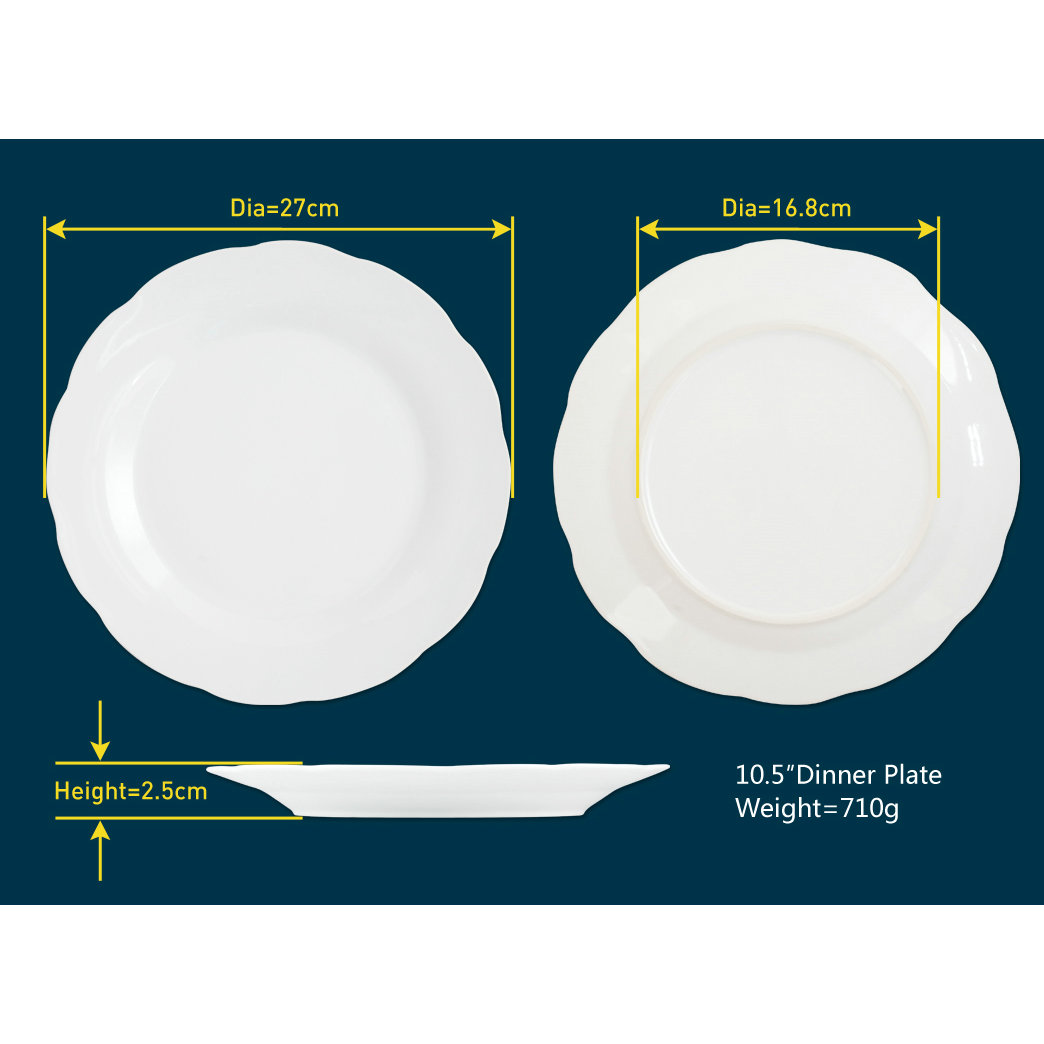 cut-dede 10.5”dessert plate