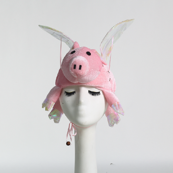 Flying pig hat