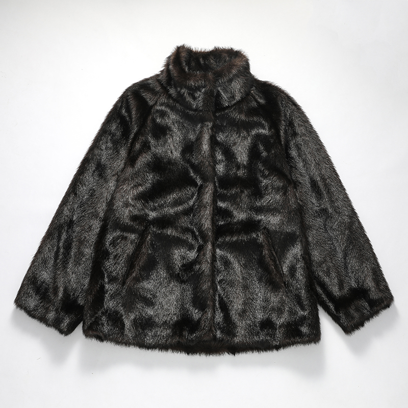 Ladies' fake fur coa