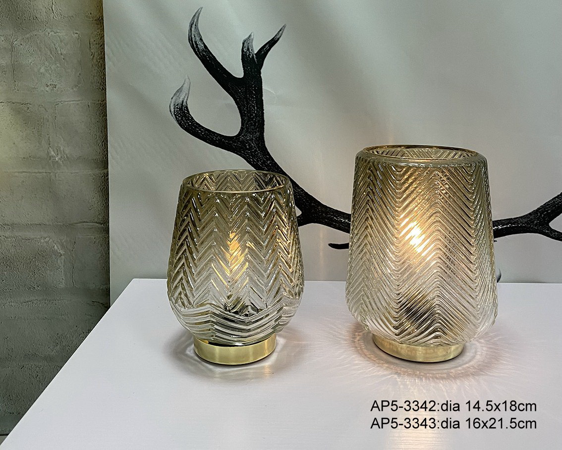 Glass Vase With LED