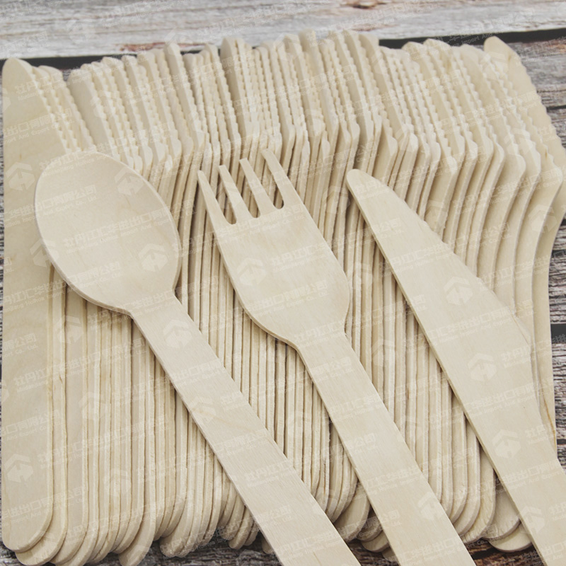 Degradable Disposable Wooden Cutlery