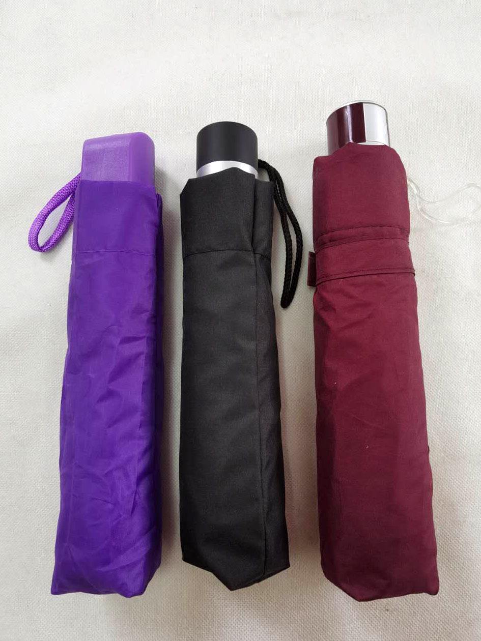 3 Section Manual Open Folding Umbrella
