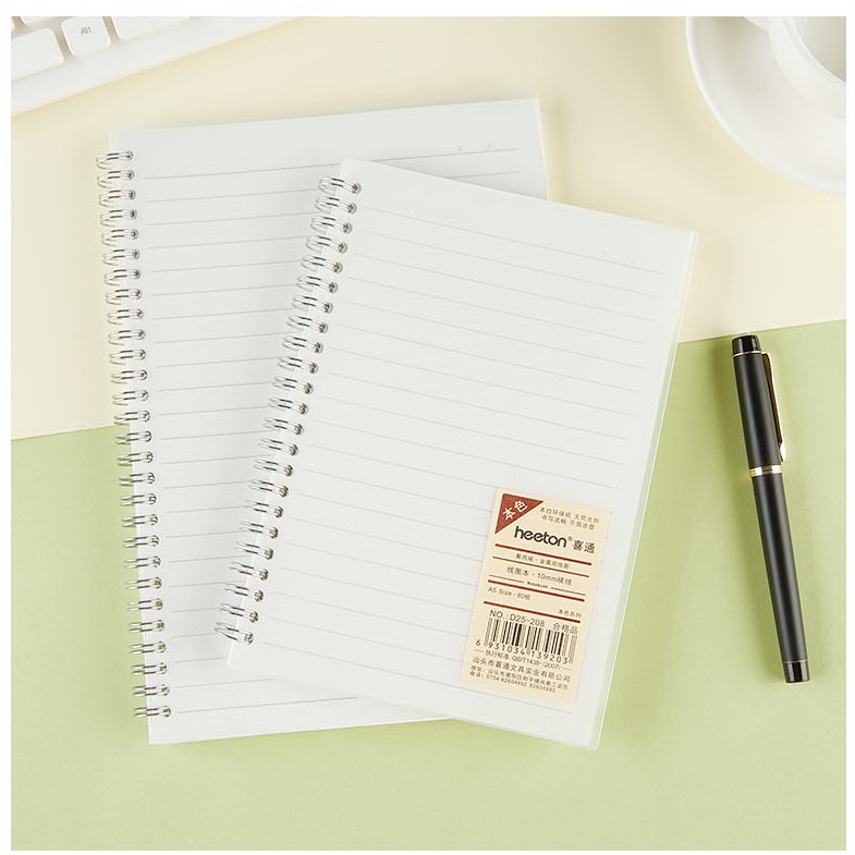 A5/B5 Heeton PP cover spiral notebook 80sheet/160pages lines pages