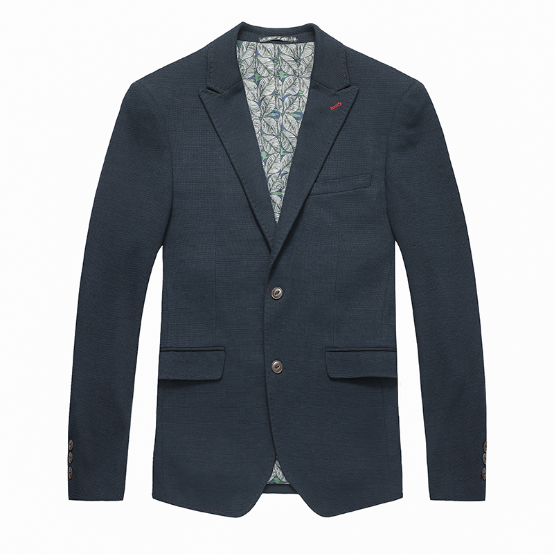 Men's TR Checked Blazer With Printed Lining