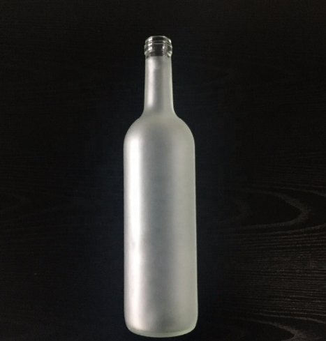 750ml glass liquor bottle frosted glass wine bottles vodka glass bottles