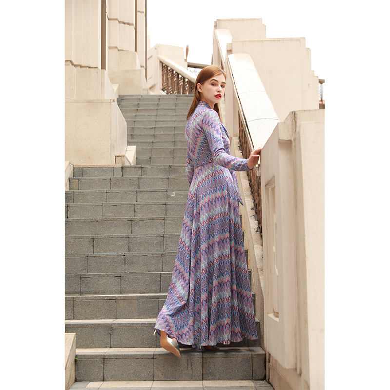 Colorful wave dress