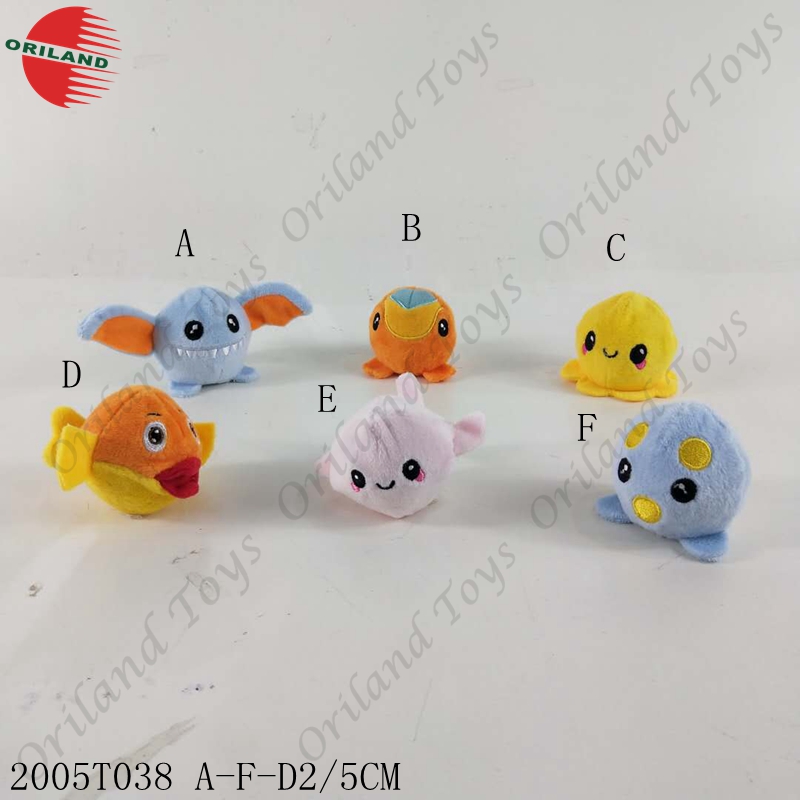 Oriland plush bouncy ball with LED stuffed toys