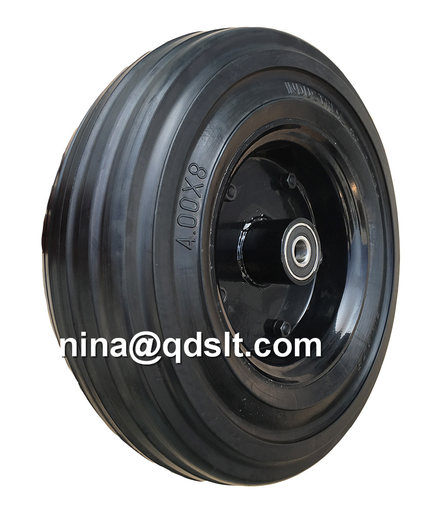 16' solid rubber wheel