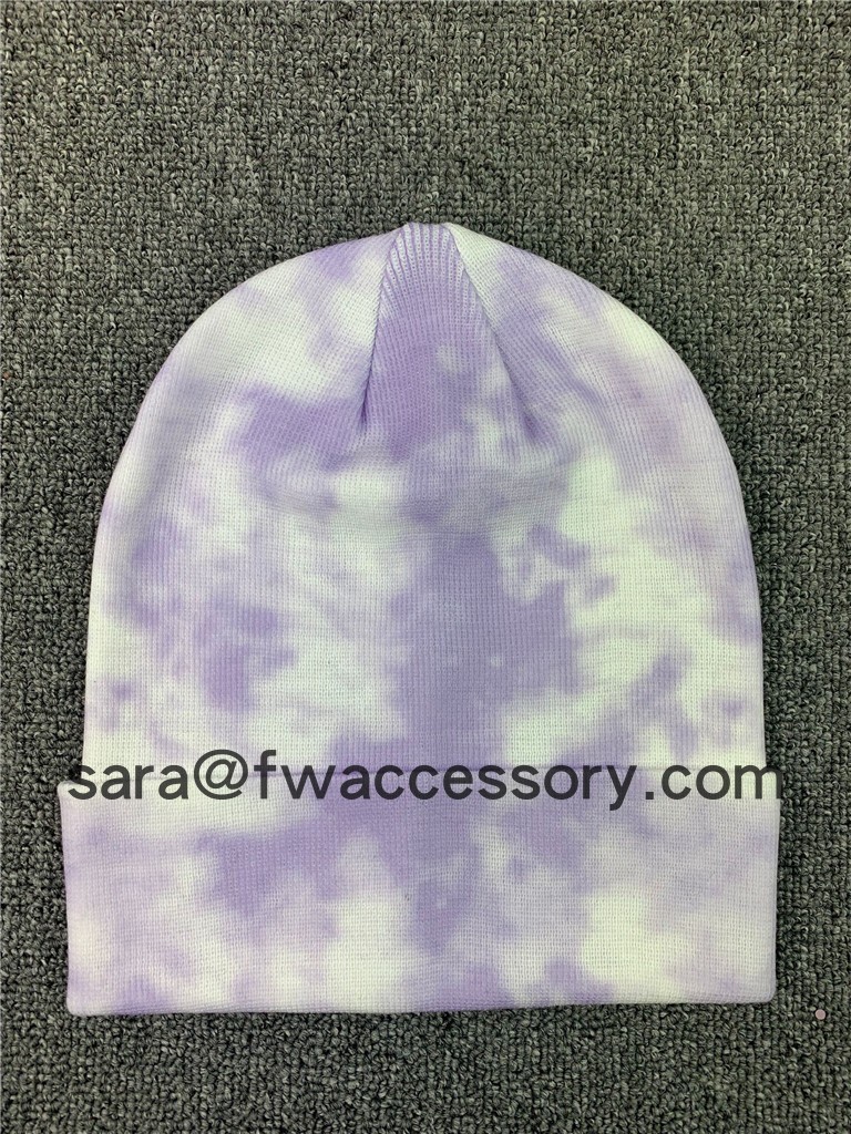tie dye knitted hat