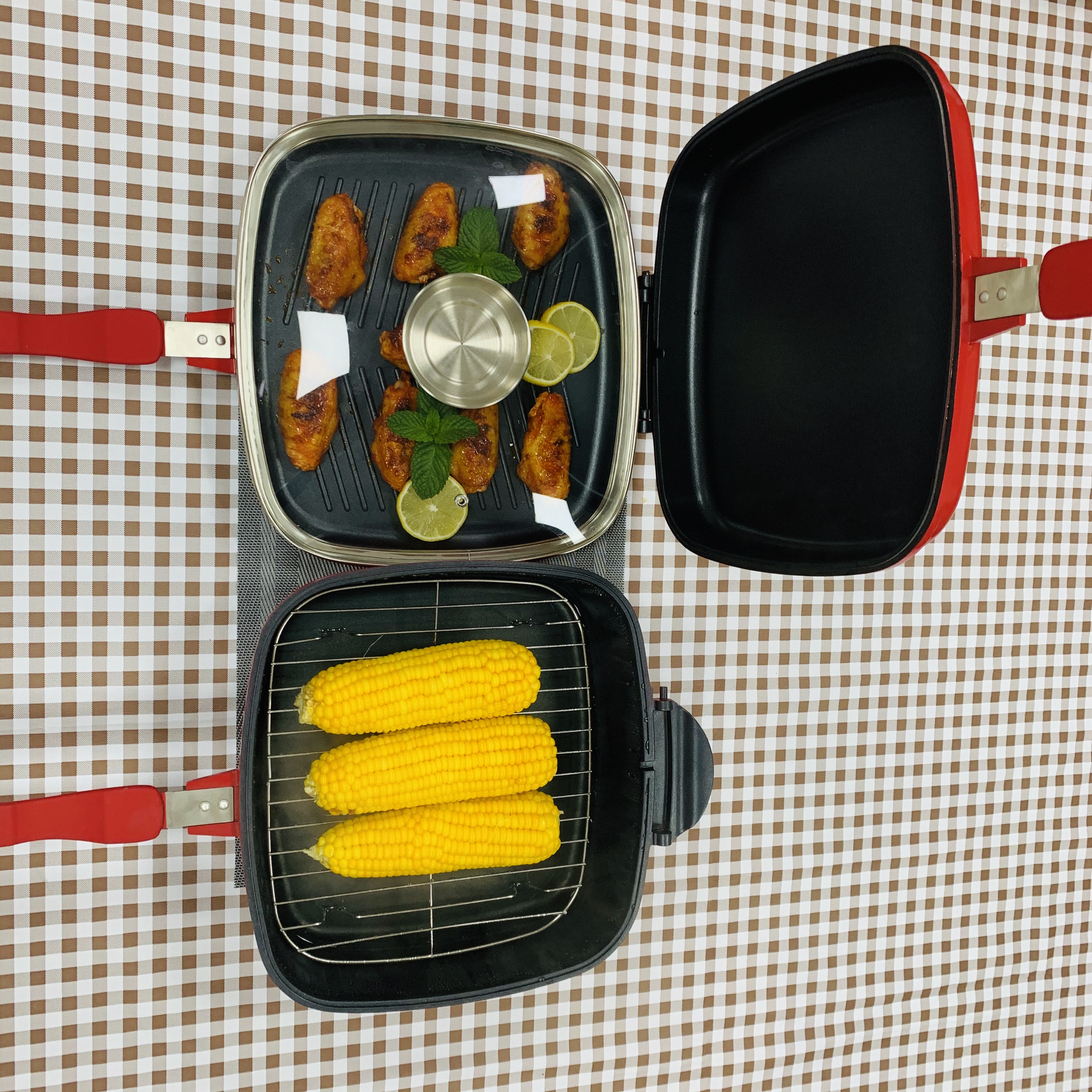 Multi-Function double fry pan