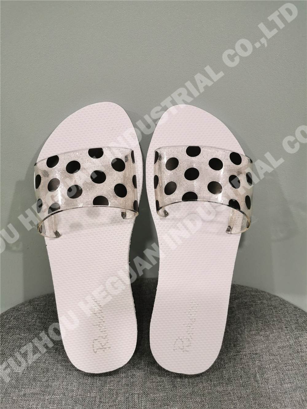 lady slipper pe sole pvc slide strap