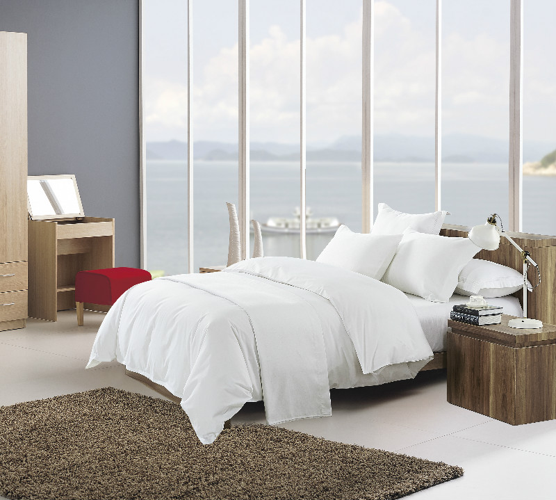 60%cotton /40%polyester percale flat sheet 200TC