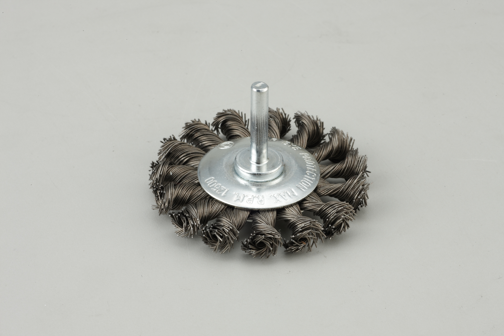 Shaft Mounted Twisted knot wire wheel brush