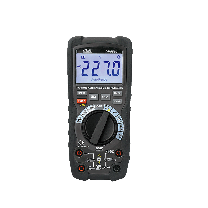 Heavy Duty True RMS Industrial Multimeters with VFD Measurement