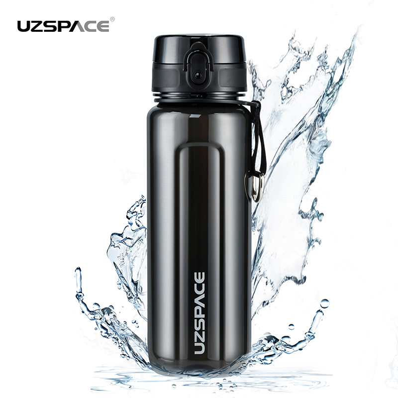 UZSPACE 750ml Tritan BPA free No Smell Leakproof Plastic Water Bottle
