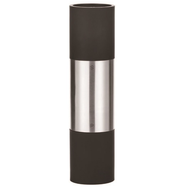Sinoglass unique design stainless steel 2 in 1 salt and peppre grinder