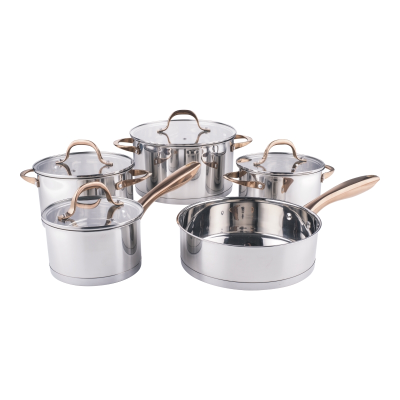 Right angle shape casserole 9pcs set