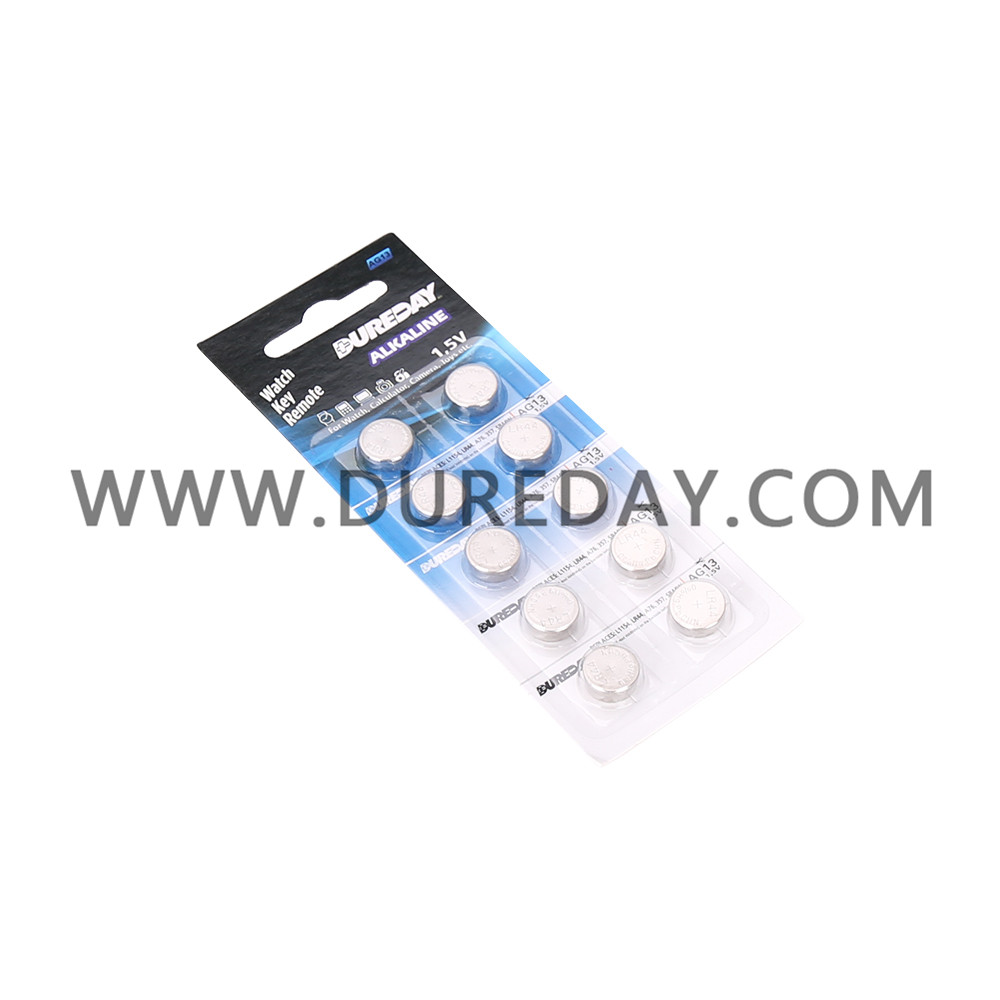 Button Cell Alkaline Battery Lr44 Ag13 1.5v