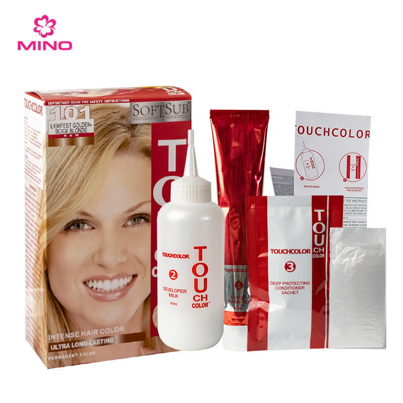 SOFTSUB touchcolor hair color 101 lightest gloden beige blonde