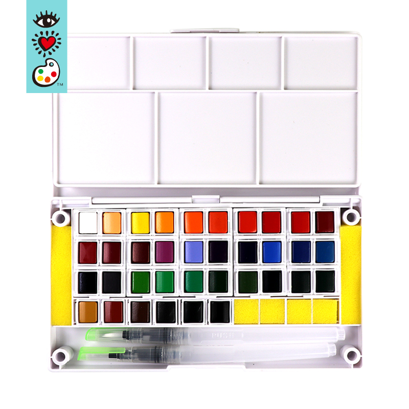 Set of 36 Assorted Vibrant watercolors paint
