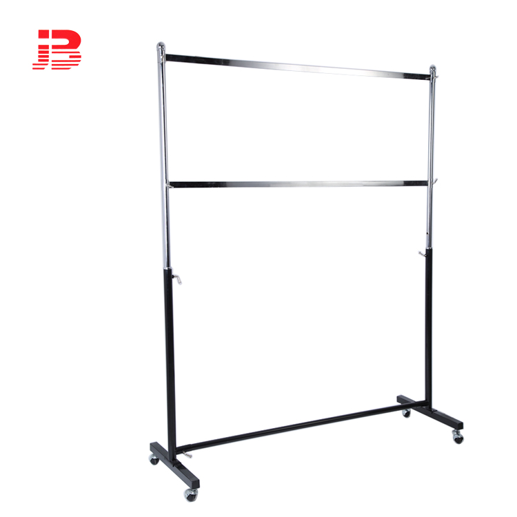 Double bar clothes rack