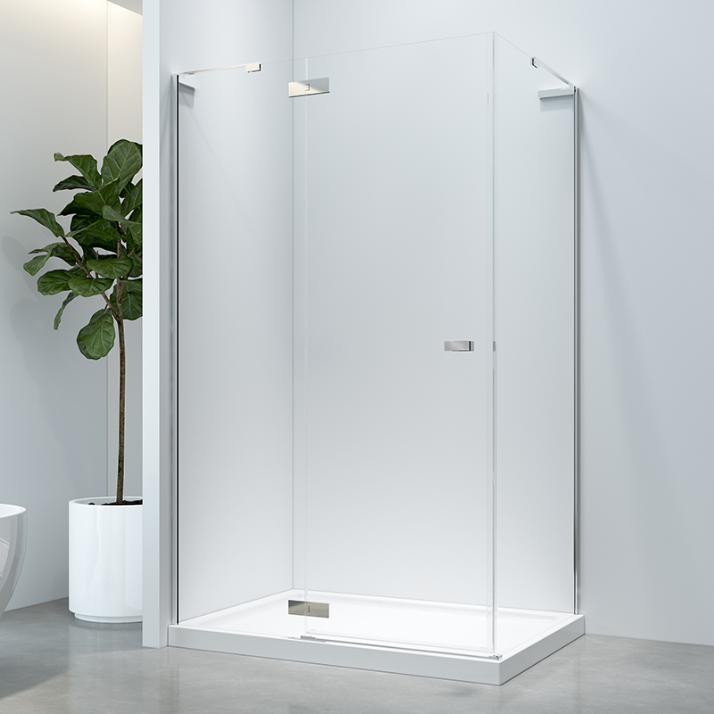 stainless steel luxury hinge shower door
