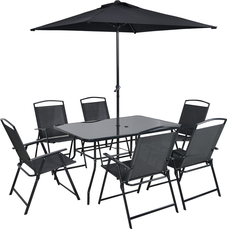 Textilene foldable 8pcs set
