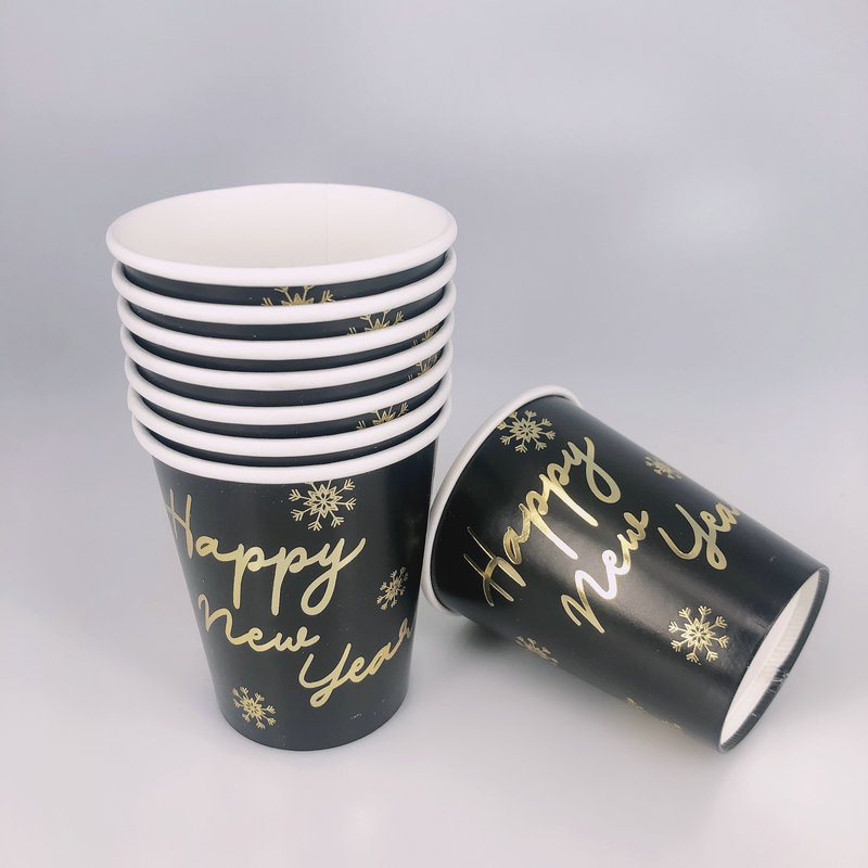 NEW YEAR Party Supplies Paper cup 12OZ