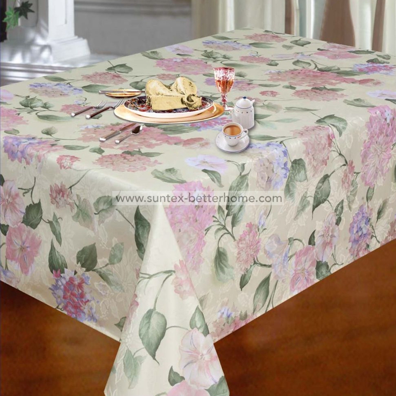 Wholesale 100% Polyester Rectangle Tablecloth Printed Table Cloth