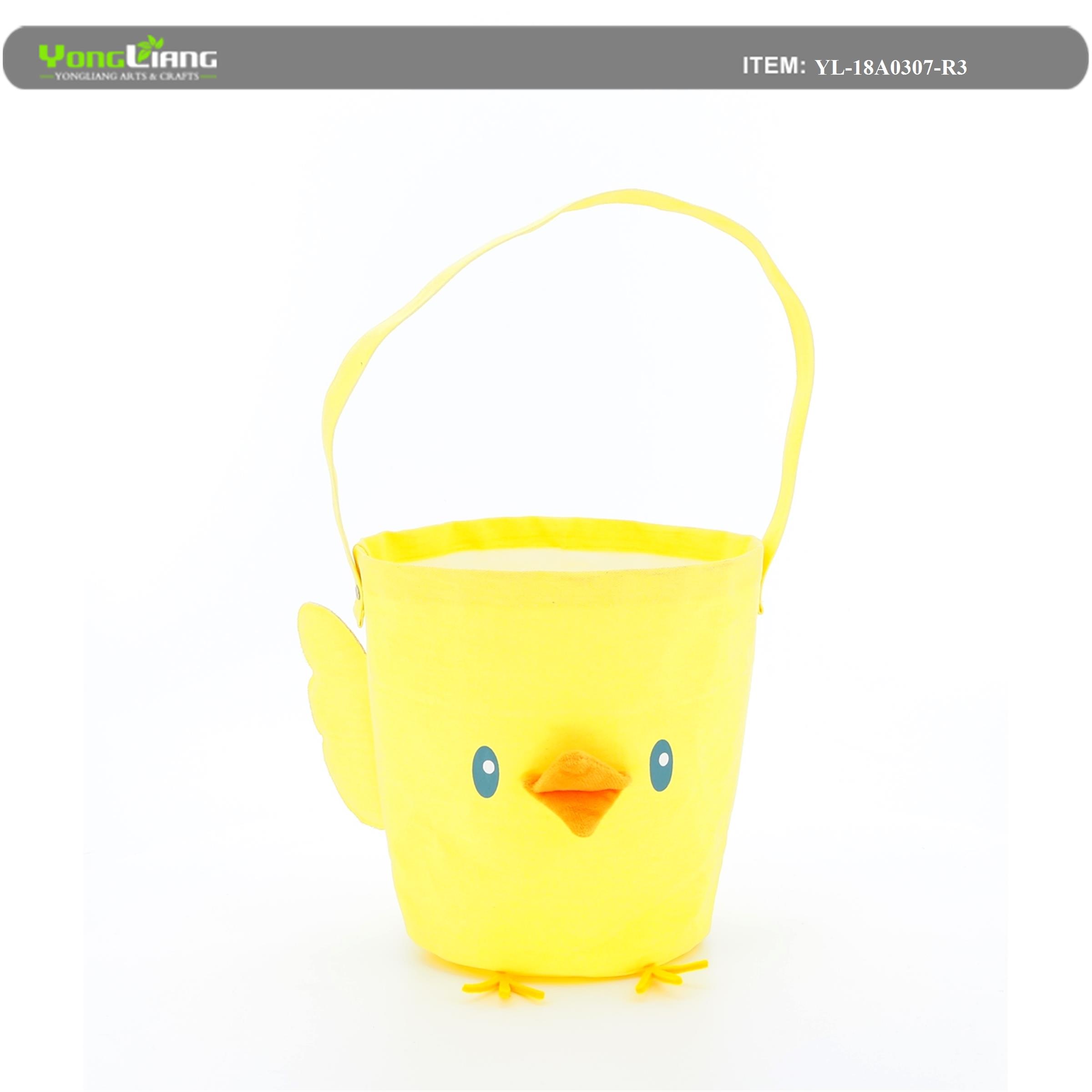 Bird Canvas basket