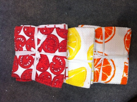 Printed Kitchen Towel Set, tea towels, dish cloth, cleaning towels