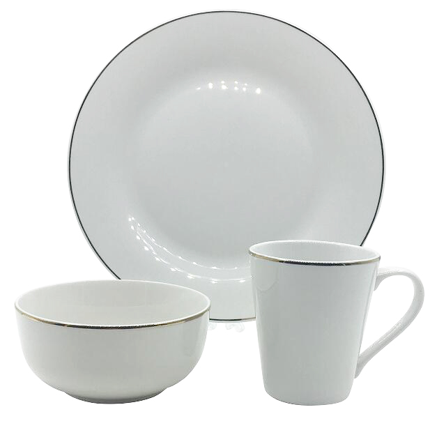 Golden Line Porcelain Dinner Set