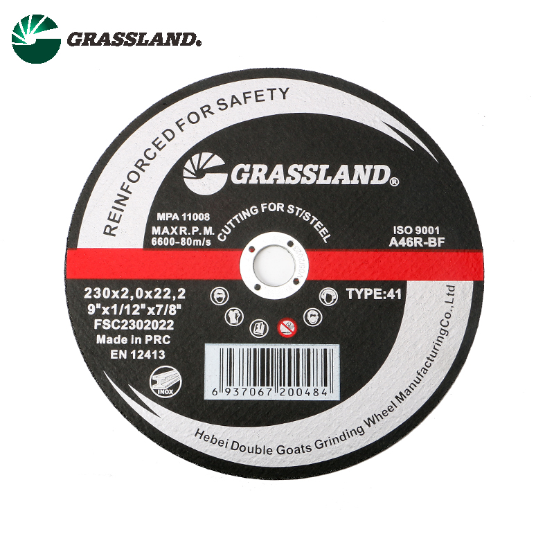Grassalnd 9 inch cutting disc for inox stainless steel T41-230X2.0X22.2