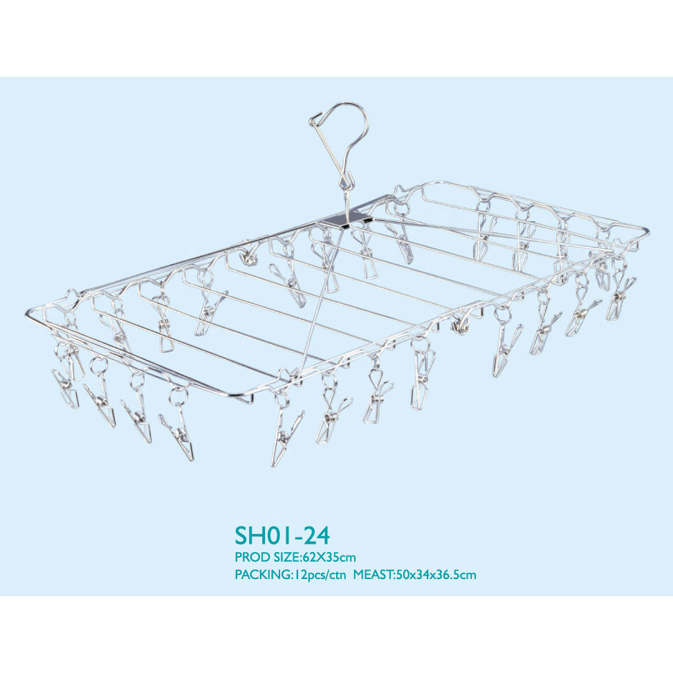 Stainless steel hanger with 24 PEG