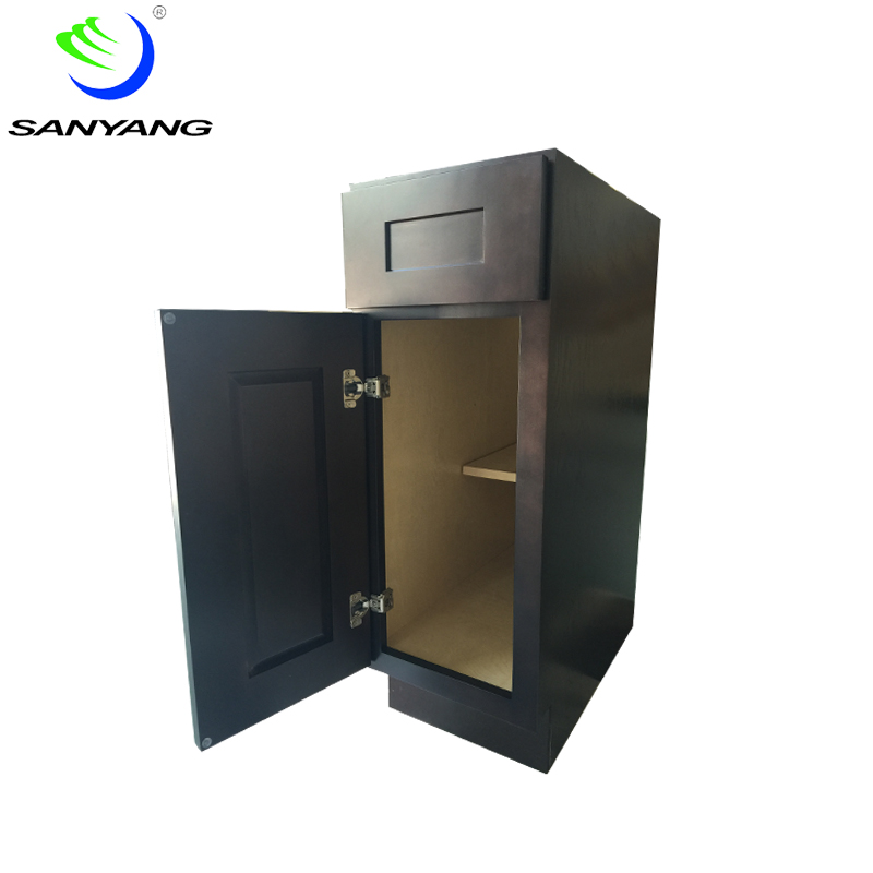 espresso shaker solid wood kitchen cabinet