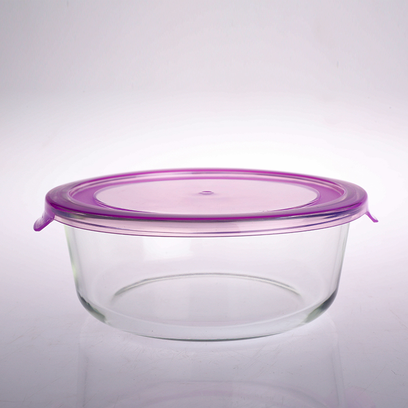 Glass food container