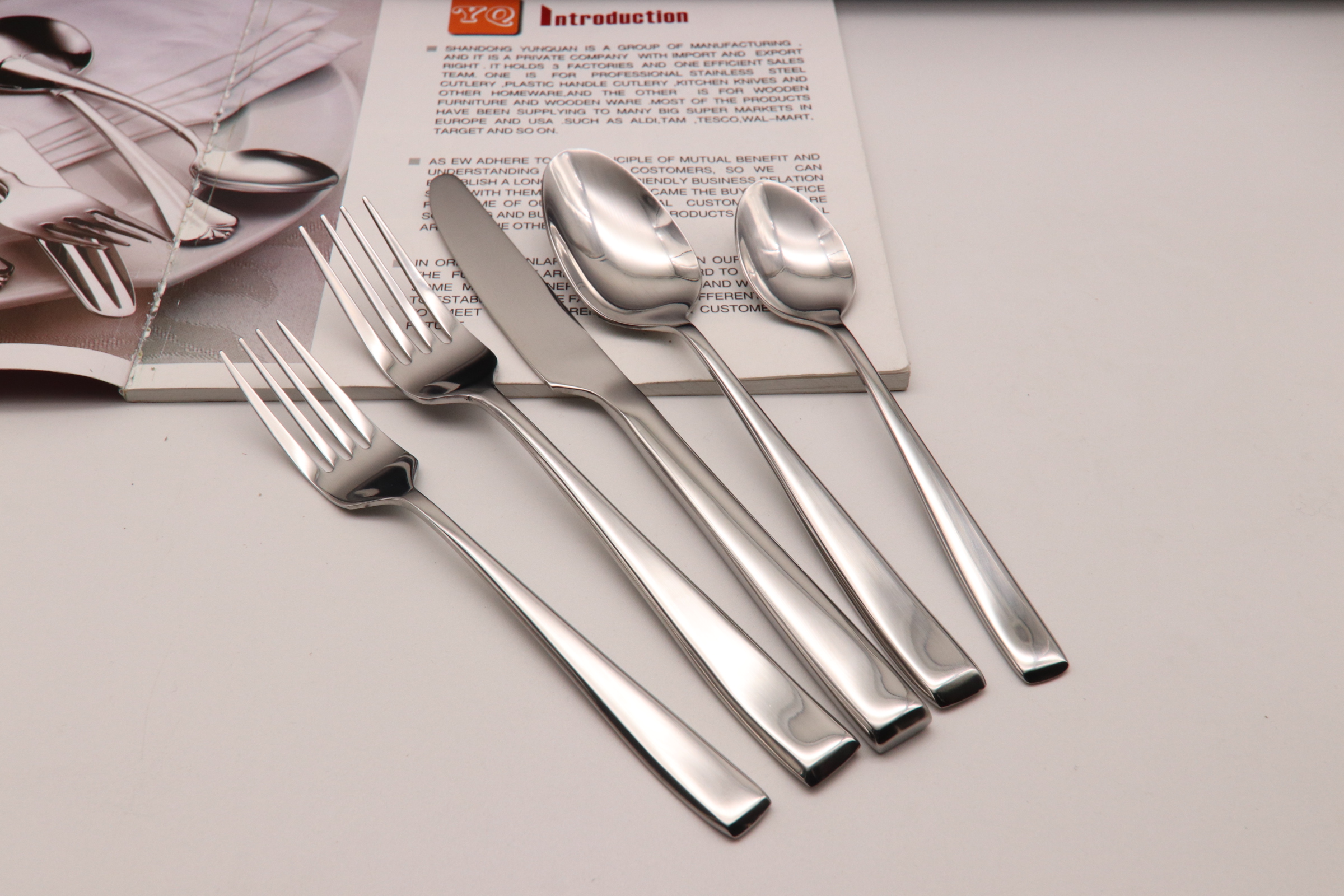 Mirror finish matte finish with black coating stainless steel cutlery