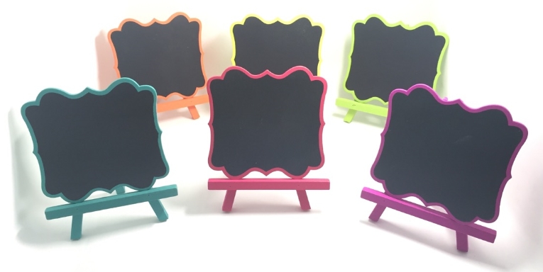 Chalkboard Blackboard Table Sign With Easel