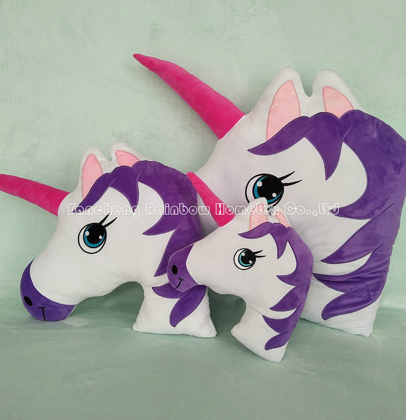Embroidery plush cushion