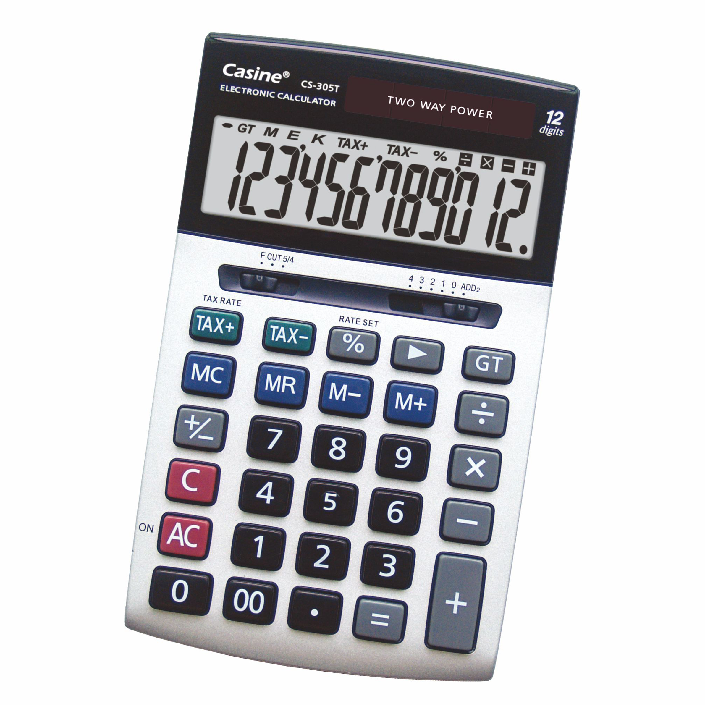 CS-305T - 12-digit desktop calculator with TAX - Casine