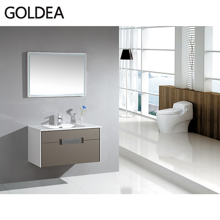 Contemporary wall washroom basin cabinet bathroom vanity cabinet set