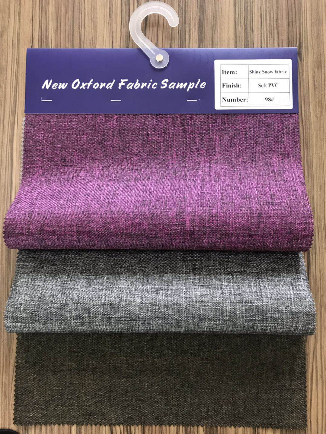 Shiny Snow Fabric Backing With PVC