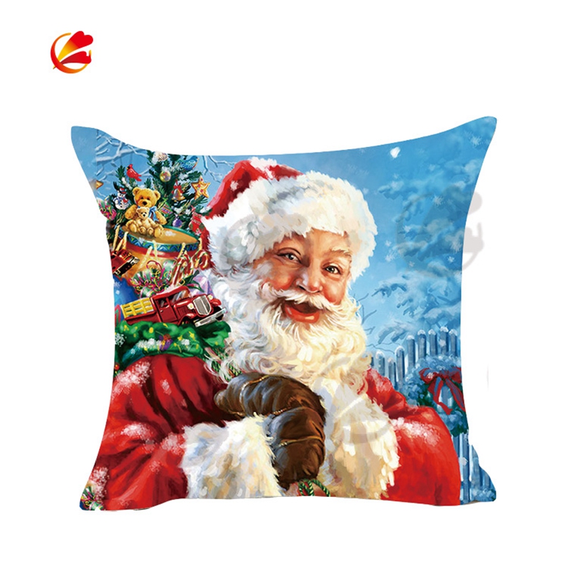 Wholesale hot sale 100% cotton canvas print cushion pillow