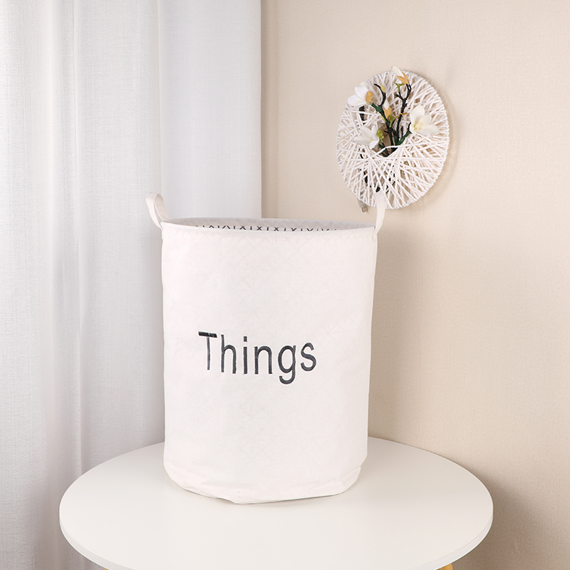Simple style cloth art storage basket