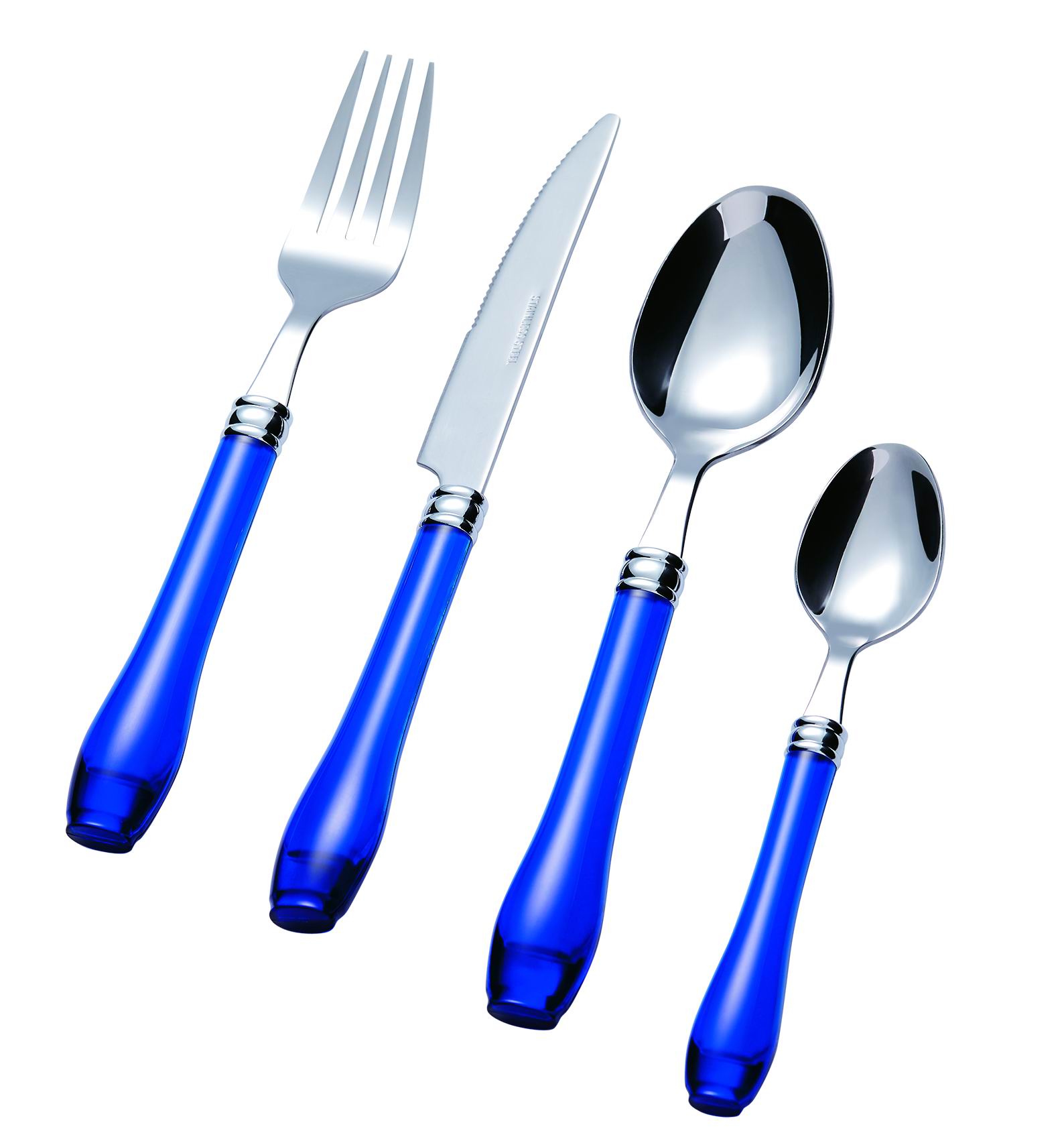 Stainless Steel Cutlery Set with Plastic Handle