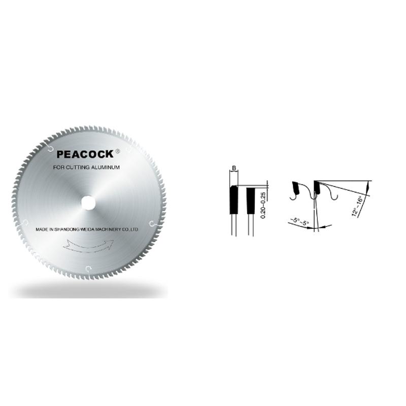 Professional circular saw blade for aluminum cutting