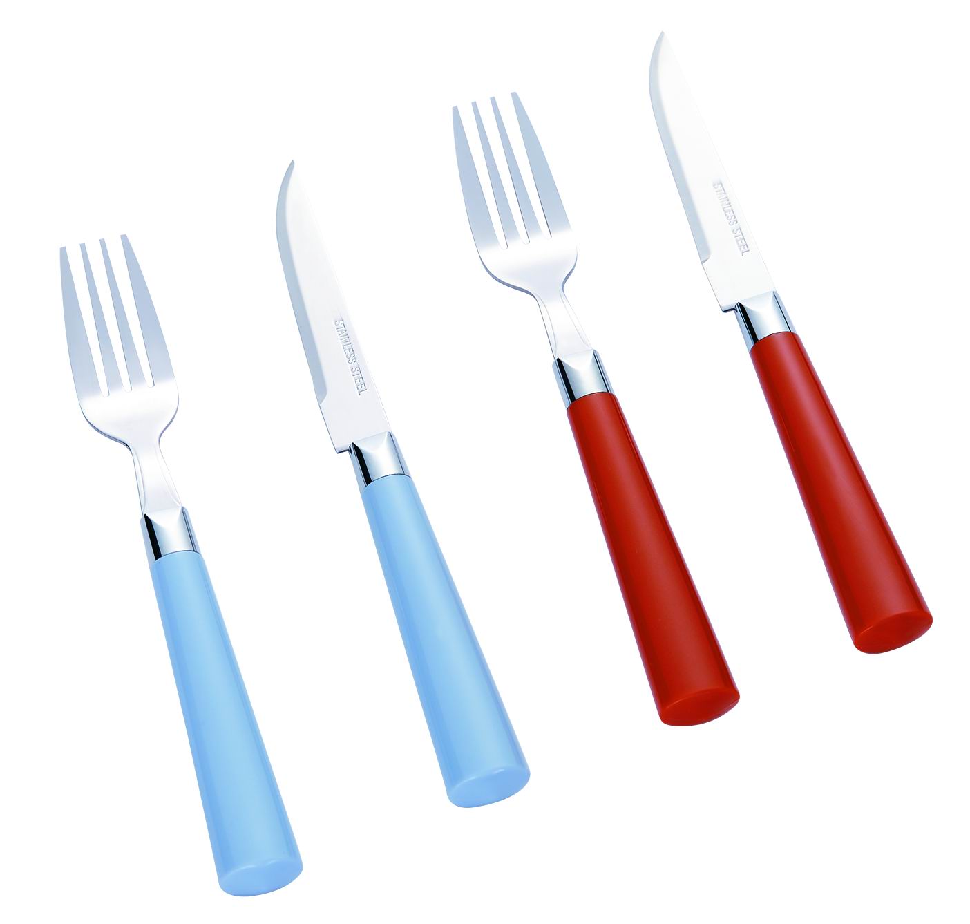 Stainless Steel Cutlery Set with Plastic Handle